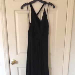 Calvin Klein Chiffon Black Gown
